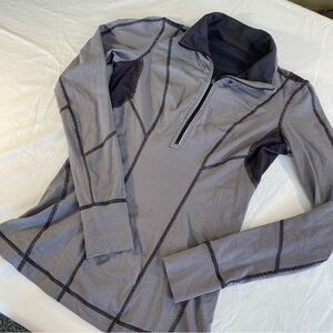 Lululemon Pullover Women's Size 8 Pullover Sweater 1/2 Zip Nylon Stretch Athleta